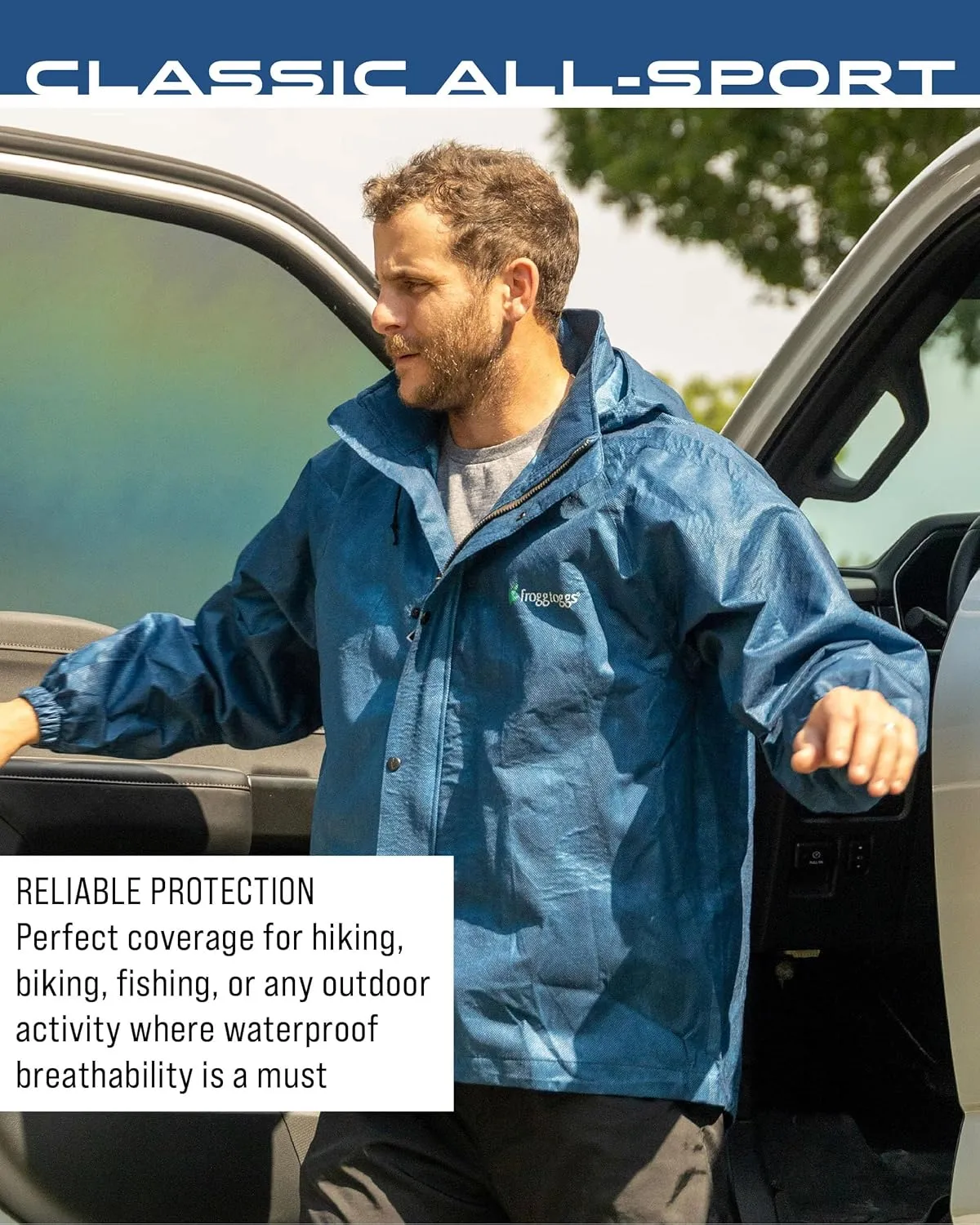FROGG TOGGS Men's Standard Classic All-Sport 3-Layer Waterproof Breathable Rain Suit