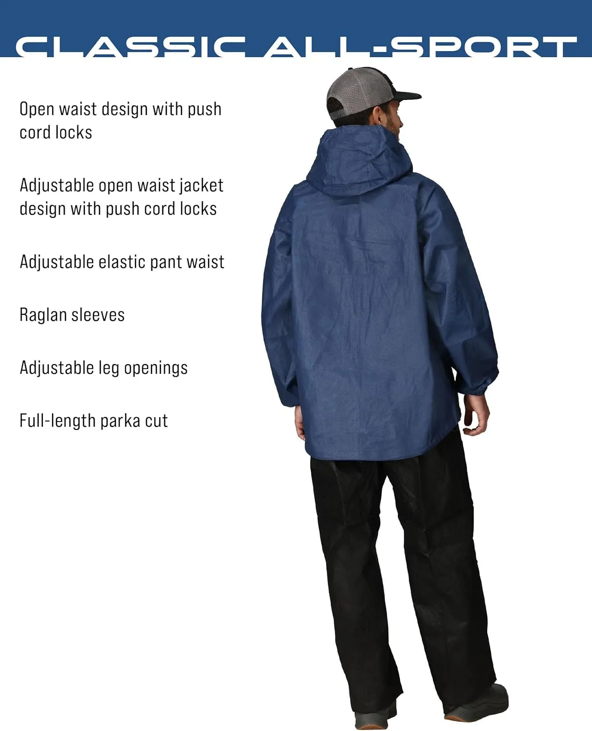 FROGG TOGGS Men's Standard Classic All-Sport 3-Layer Waterproof Breathable Rain Suit