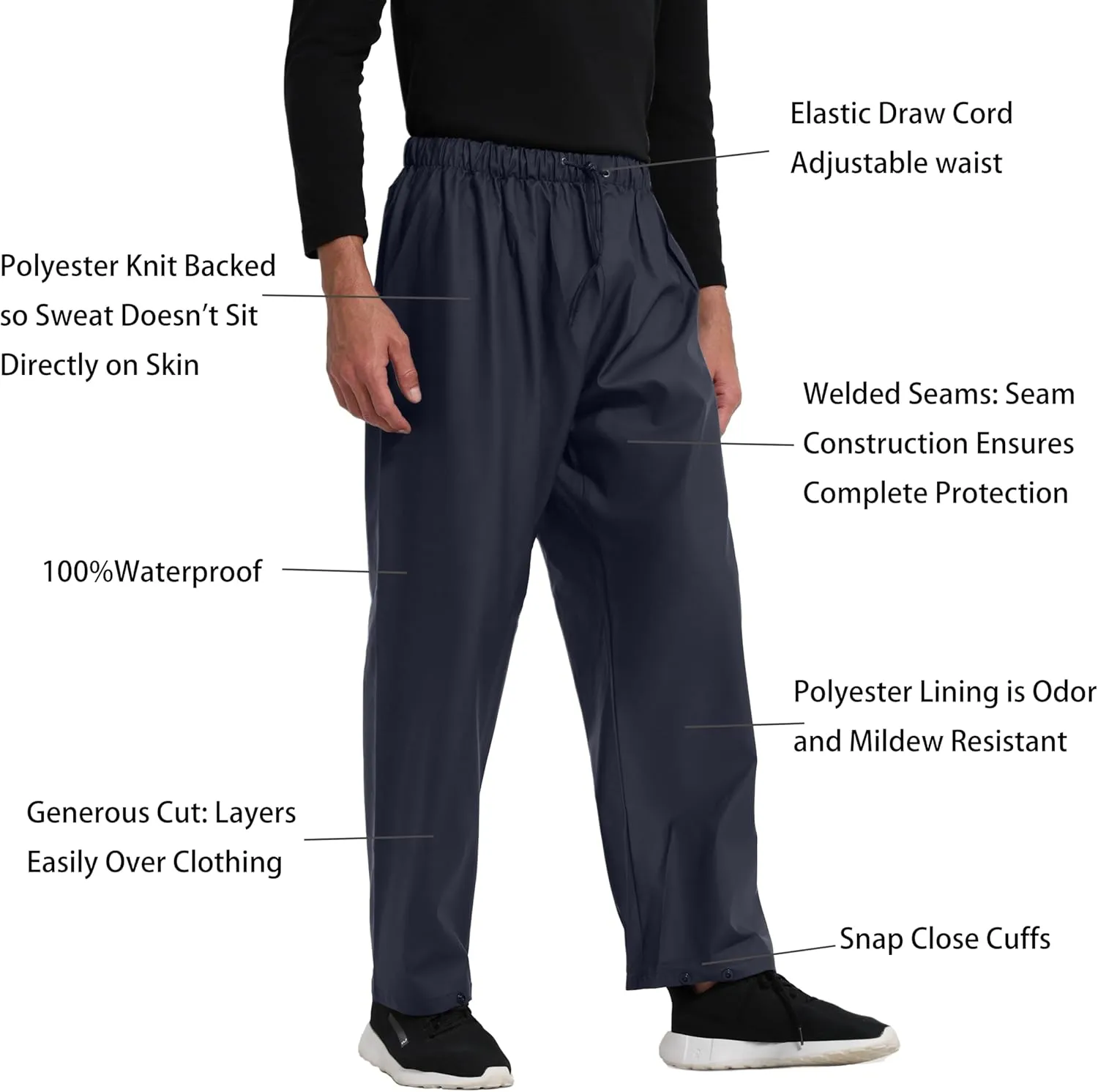 FWG 2 Pieces Waterproof Rain Suit & Multi-Pocket Lightweight and Durable & Unisex &Ideal for Outdoor Fishing