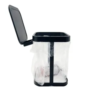 Garbage Bag Holder for Home Kitchen Garbage Can for Car (Black)