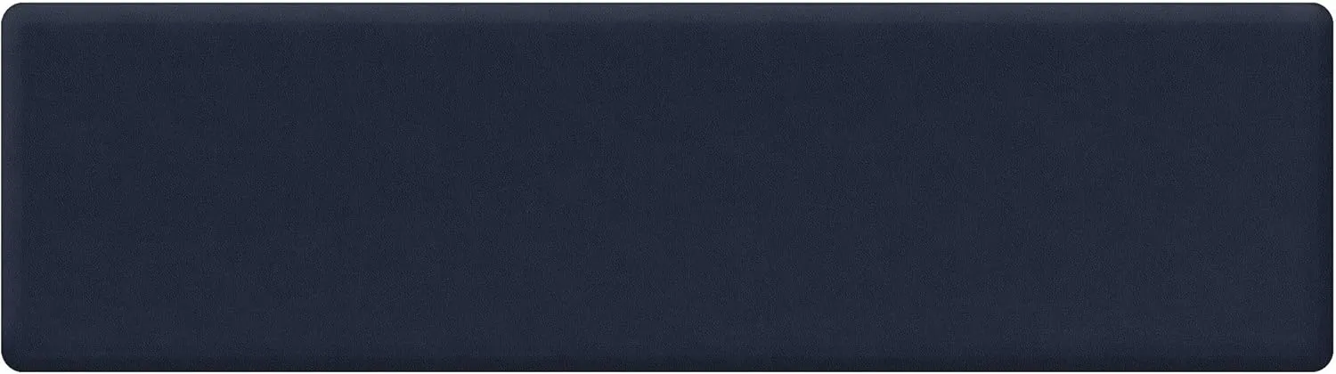 GelPro Anti Fatigue Nonslip Mat: Hard Floor Utility Mats for Garage, Patio and Kitchen - 20" x 72" x .5" - Leather Grain Navy
