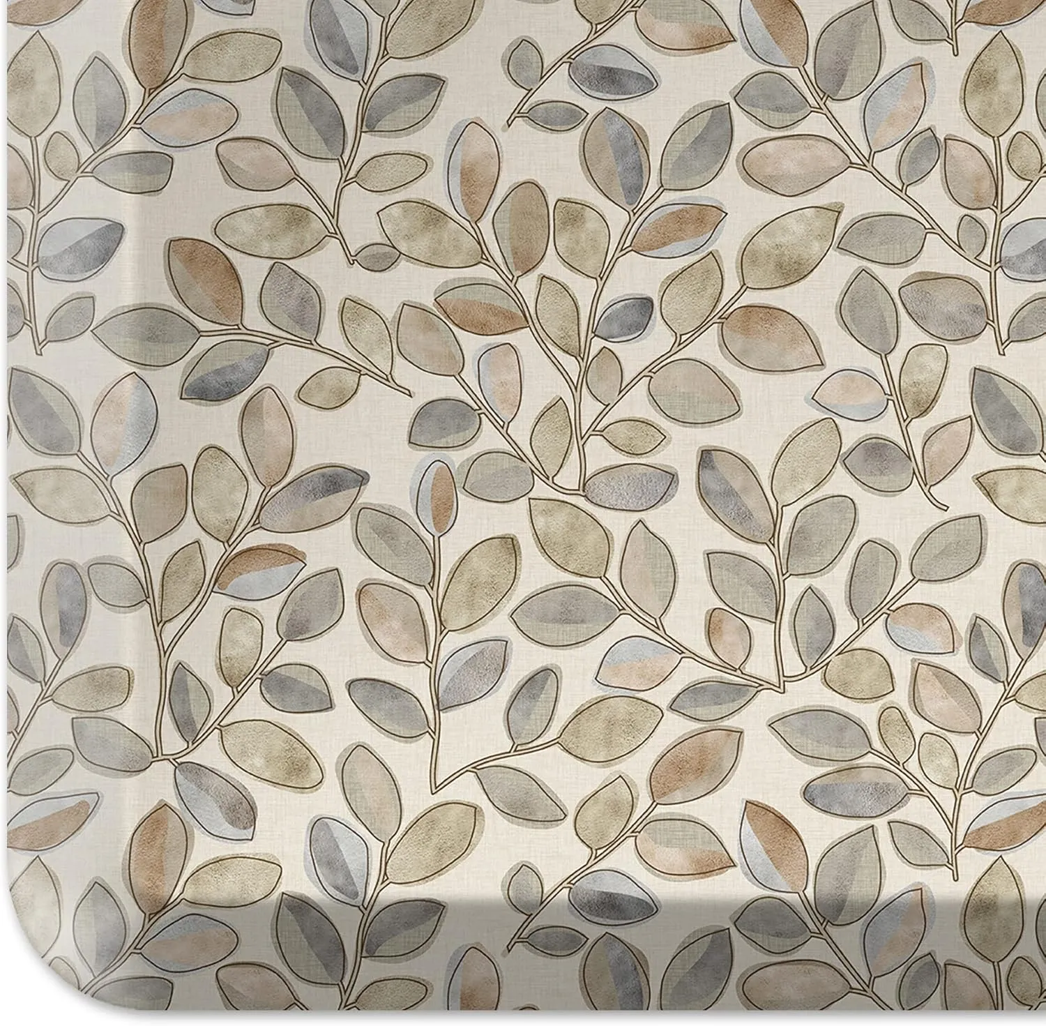 GelPro Designer Comfort Cushioned Anti-Fatigue Standing Kitchen Floor Mat, Padded Stain-Resistant, Waterproof, Non-Slip Comfort Padded Desk/Office Mat, Orchard Almond Kitchen Mat 20x72