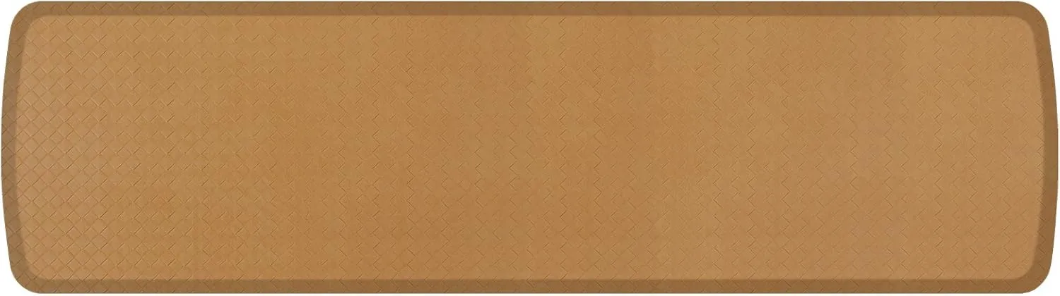 GelPro Elite Premier Gel & Foam Anti-Fatigue Kitchen Floor Comfort Mat, 20" x 72", Basketweave Khaki