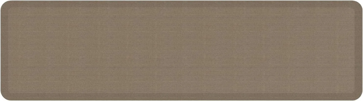GelPro Ergo-Foam Cushioned Anti-Fatigue Standing Kitchen Floor Mat, Padded Stain-Resistant, Waterproof, Non-Slip Comfort Padded Desk/Office Mat - 20" x 72", Grasscloth Pecan