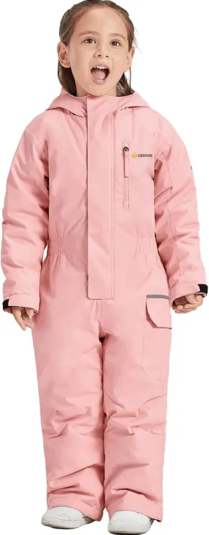 GEMYSE Kids One Pieces Ski Suits Jumpsuits Boys Girls' Winter Outdoor Snowboarding Waterproof Snowsuits