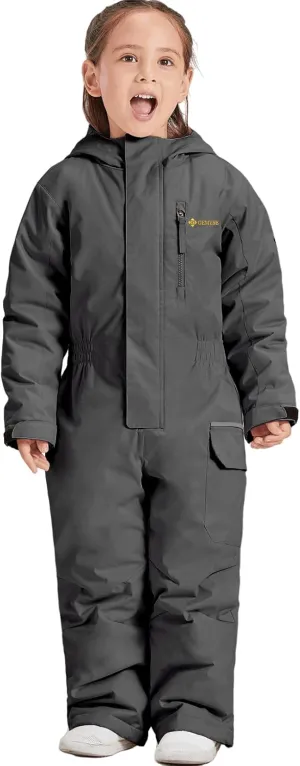 GEMYSE Kids One Pieces Ski Suits Jumpsuits Boys Girls' Winter Outdoor Snowboarding Waterproof Snowsuits