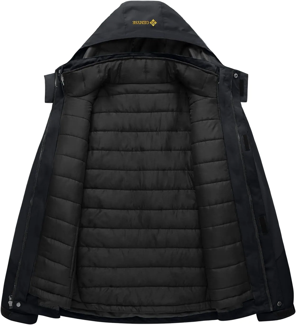 GEMYSE Men's Waterproof 3-in-1 Ski Snow Jacket Puffer Liner Insulated Winter Coat