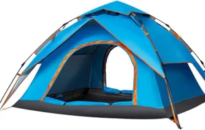 GeRRiT Dome Tents for 2-3 Person Family, Instant Pop Up Camping Tents with Waterproof Sun Shelters, Easy to Install, for Camping Hiking Outdoor Activities Blue