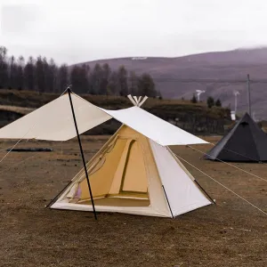 GeRRiT Outdoor Camping Nissan Tent with Canopy Automatic Tent 3-4 Person Camping Tent,Easy Instant Setup Protable Backpacking for Sun Shelter,Travelling,Hiking