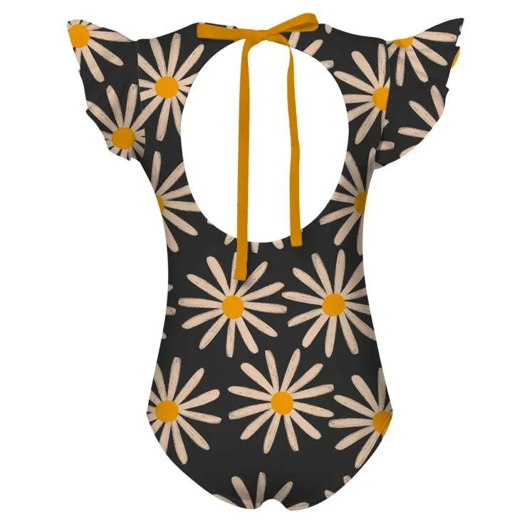 Girls' Dayana One Piece - Grey Daisy Bug
