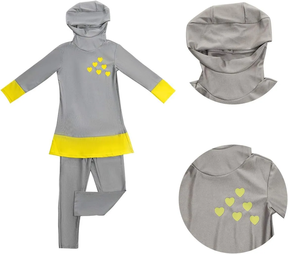 Girls Muslim Swimsuit Sweetheart Top   Pants Full Coverage Swimwear Islamic Cap Swimming Burkini Bathing Suit