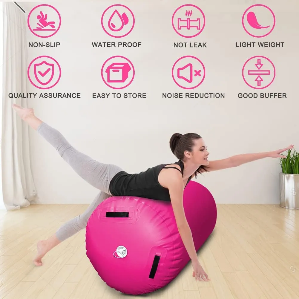GLANT Air Mat Tumble Track AirSpot - Gymnastics Training Springboard - Round Inflatable Springboard