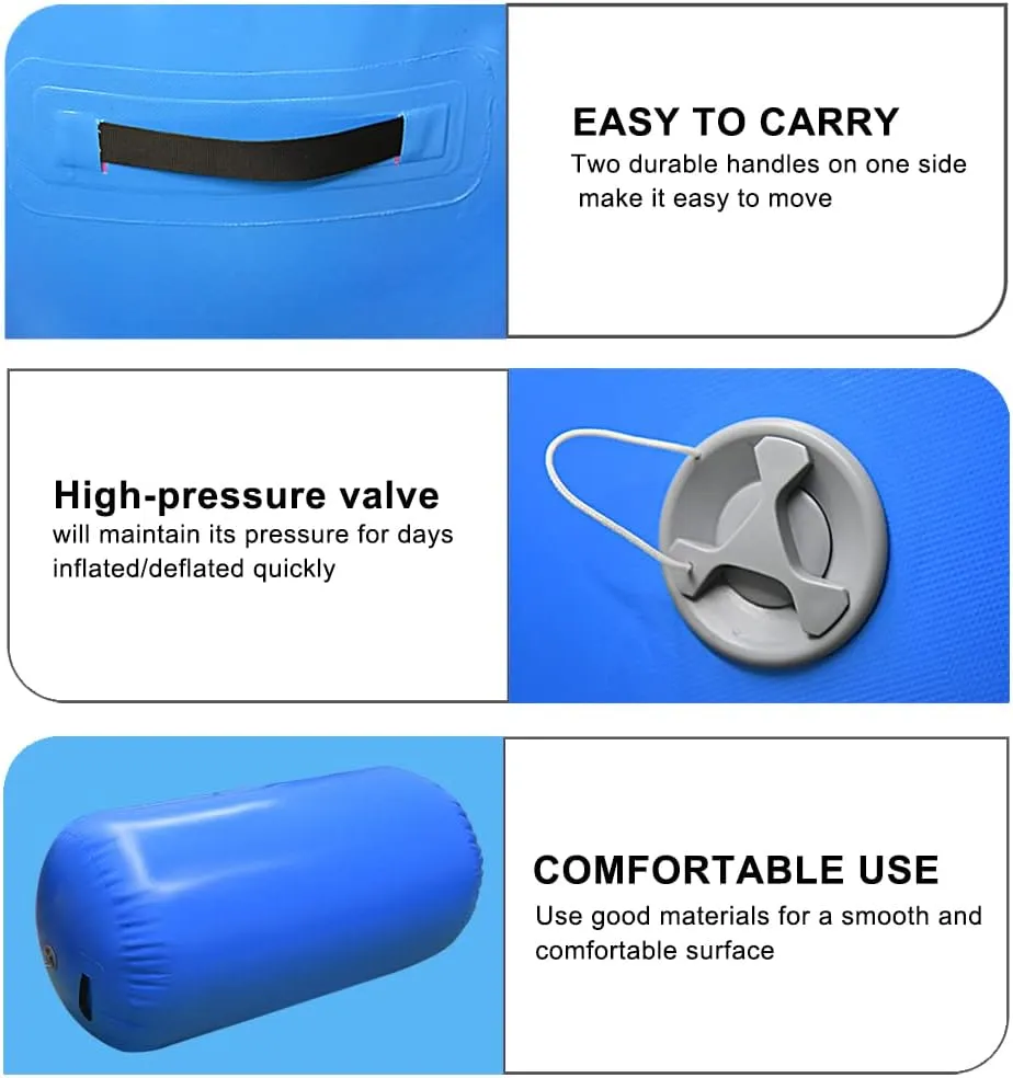 GLANT Air Mat Tumble Track AirSpot - Gymnastics Training Springboard - Round Inflatable Springboard