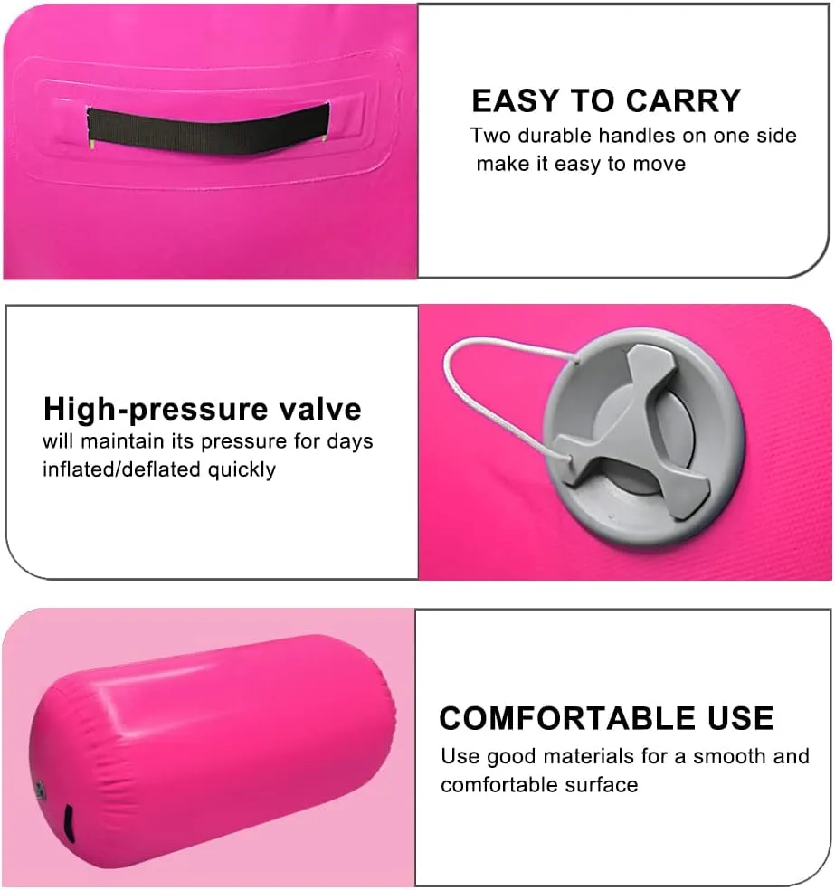 GLANT Air Mat Tumble Track AirSpot - Gymnastics Training Springboard - Round Inflatable Springboard