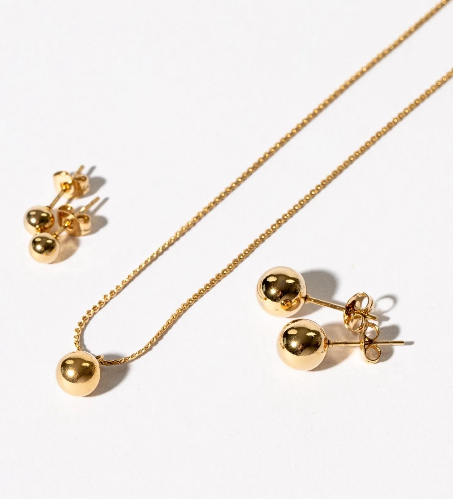 Gold Ball Hardware Earrings