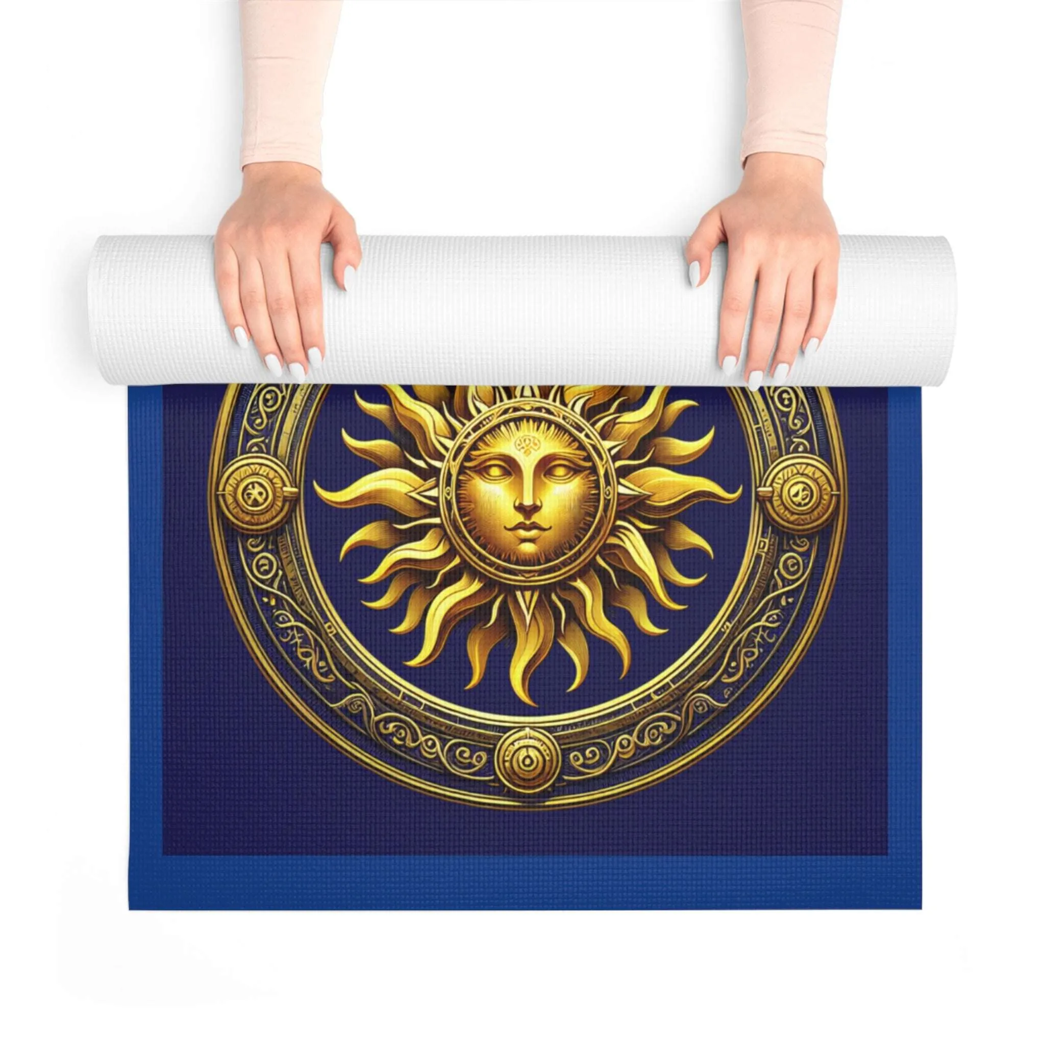 Golden Sun Design Foam Yoga Mat - Non-Slip Fitness Mat for Meditation and Exercise