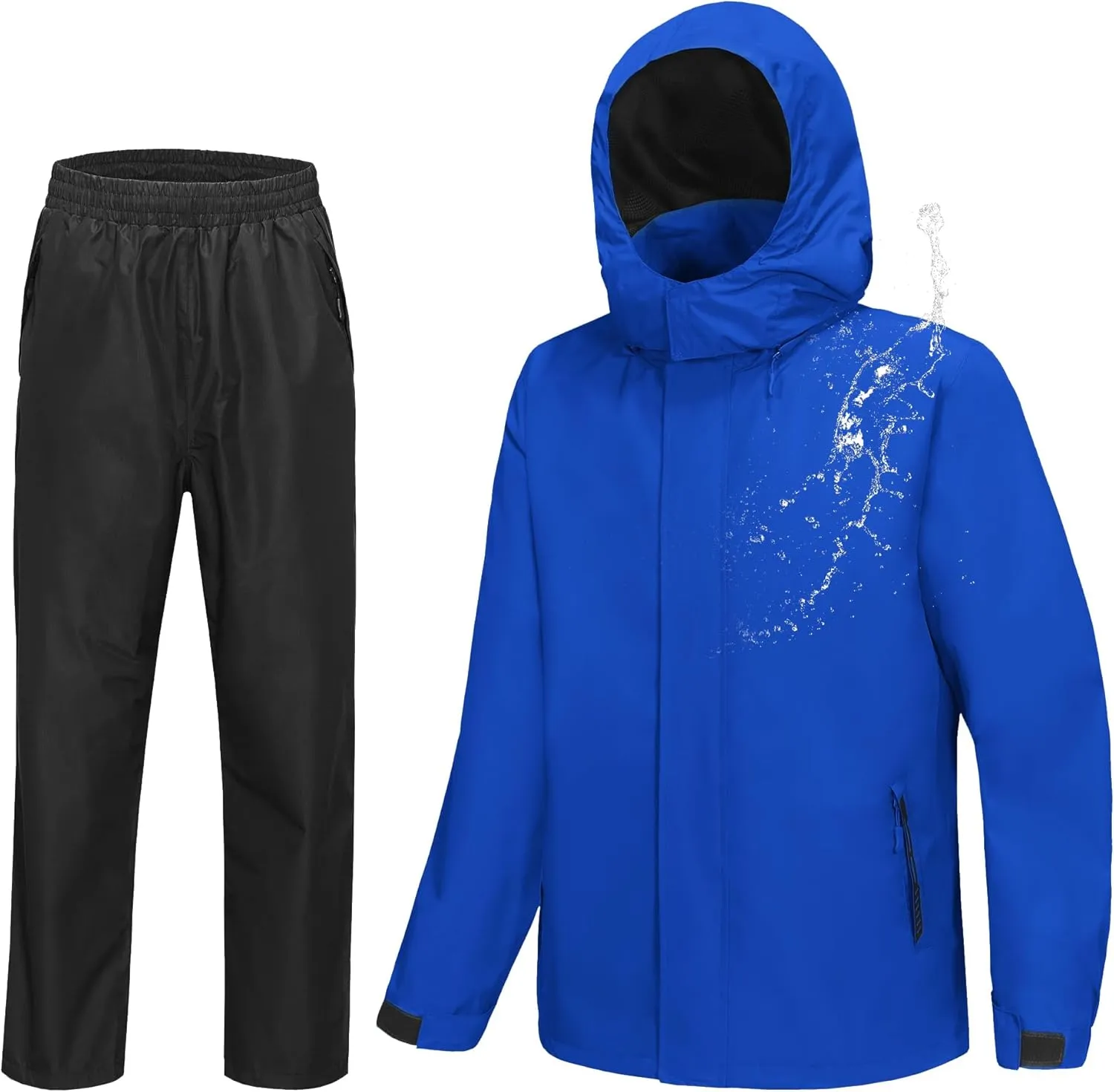 Golf Rain Gear for Men Rain Suit Waterproof Fishing Rain Jacket and Pants M/L/XL/XXL