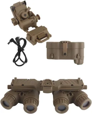 GPNVG 18 NVG Dummy Model with Night Visions NVGMount，for Helmet Binocular Night Vision Tactical No Function Model Kit for Cosplay Display …