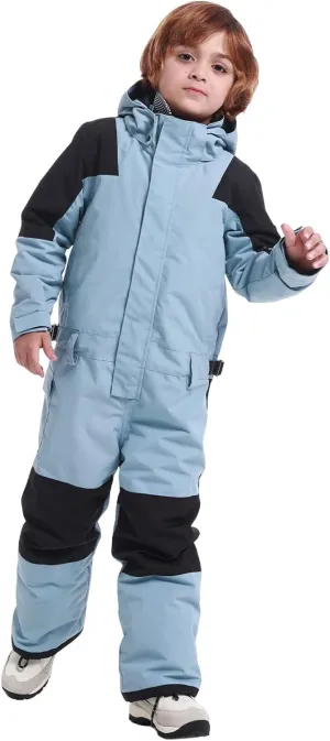 GSOU SNOW Ski Suit Kids Snowsuit One Piece Boys Girls Snowboard Suit Ski Jumpsuits Coveralls Waterproof Windproof