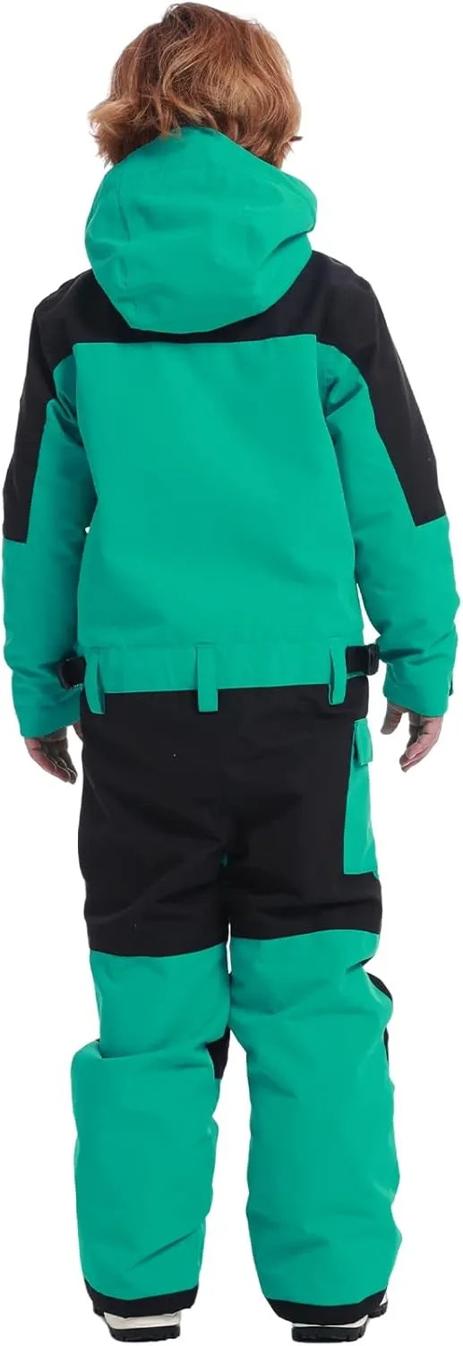 GSOU SNOW Ski Suit Kids Snowsuit One Piece Boys Girls Snowboard Suit Ski Jumpsuits Coveralls Waterproof Windproof