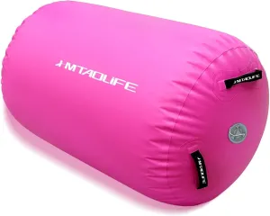 Gymnastics Air Roller Air Barrel, Inflatable Tumble Roller Mat, Air Roller Gymnastics Barrel Kids Back Somersault Backbend Trainer for Yoga Training Cheerleading Home Use