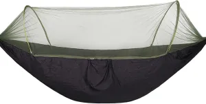 Hammocks Camping Hammock Portable Pop-up Hammock with Mosquito Net Parachute Nylon Fabric 2 Person Sleeping Swing for Outdoor Furniture Hammocks for Outside