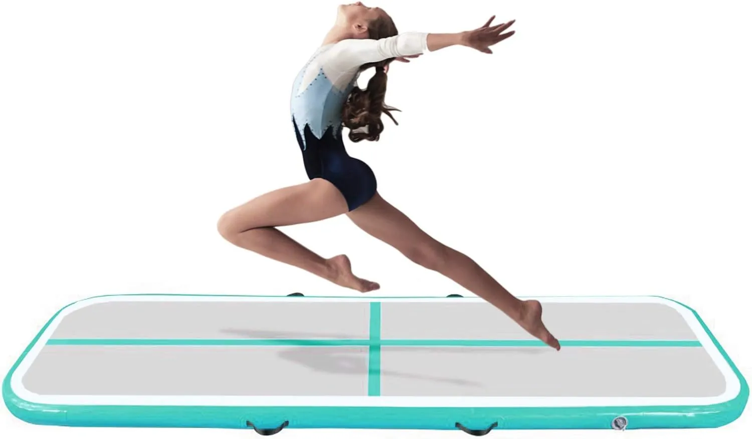 H&A Inflatable Gymnastic Tumbling Mat Anti-Skid Air Track Floor Mattress