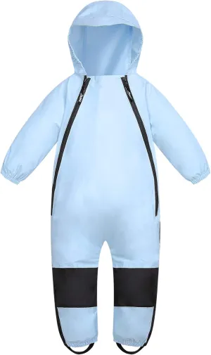 HAPIU Kids Toddler Rain Suit Muddy Buddy Waterproof Coverall