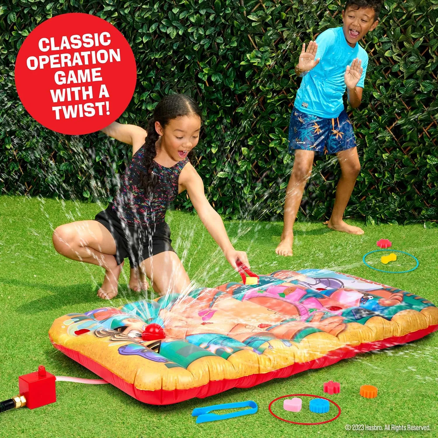Hasbro Operation Splash Game – Family Game for Your Yard – More Water, More Fun!