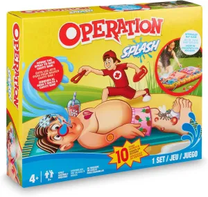 Hasbro Operation Splash Game – Family Game for Your Yard – More Water, More Fun!