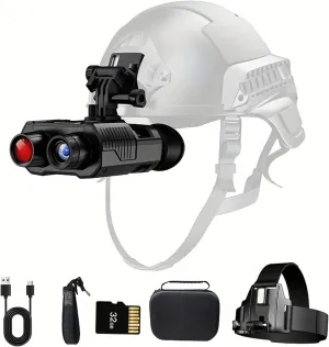 Head Mounted Night Vision Goggles, 4K Night Vision Binoculars for Adults, 984FT Digital Infrared Night Vision with 3D Vision Effect & 8 X Zoom for Camping