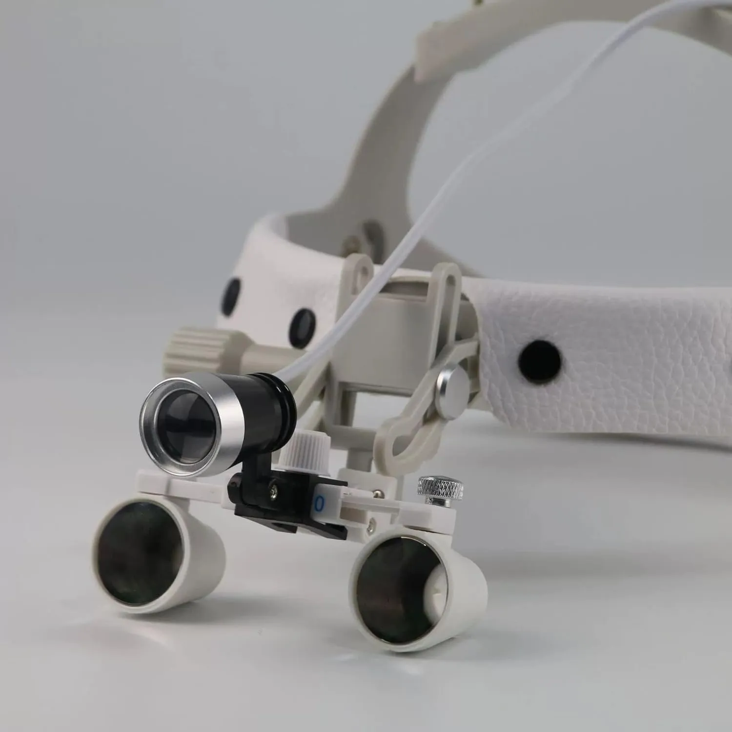 Head Wearing Dental 3.5X Binocular Loupe with Optional 3W ENT Medical Headlight Angle Adjustable