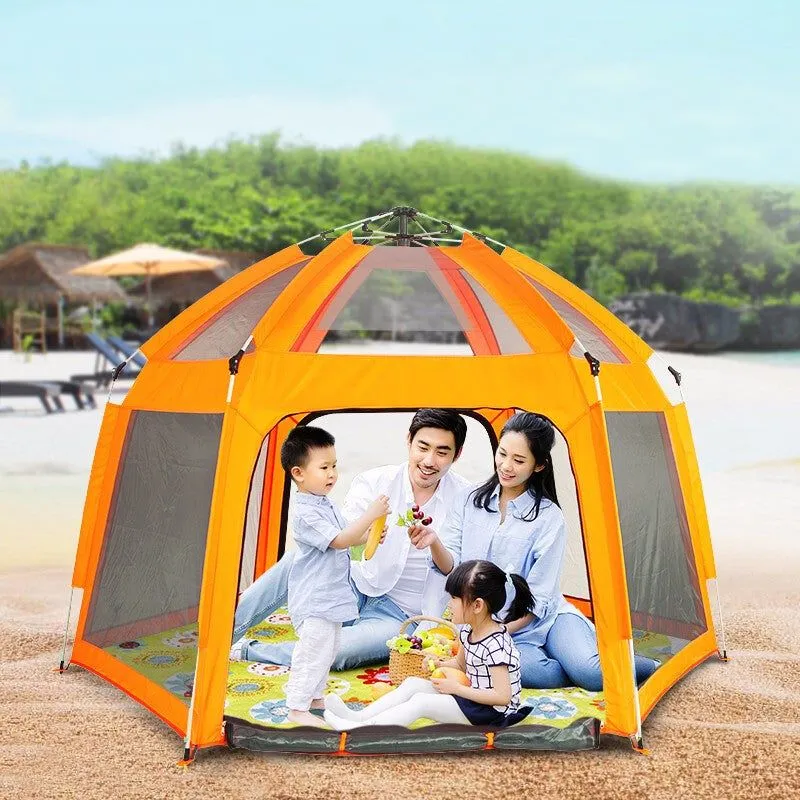 Hexagon pop up tent