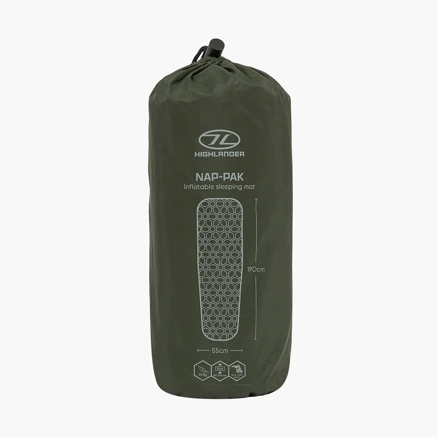 Highlander Slaapmat - Nap Pak - R-Value 1,5 - Olive