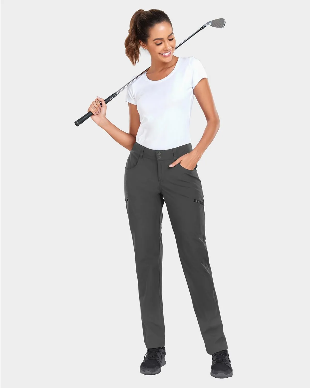 Holipick Women's Hiking Cargo Pants Lightweight Quick Dry Waterproof Outdoor Camping Travel Golf Pants with Pockets UPF 50 