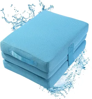 HOMBYS Adjuatable Height Hot Tub Booster Seat for Adults,Three Layer Hot Tub Pillows for Outdoor Hot Tub, Hot Tub Seat with Bottom Sucker,Hot Tub Accessories for Adults