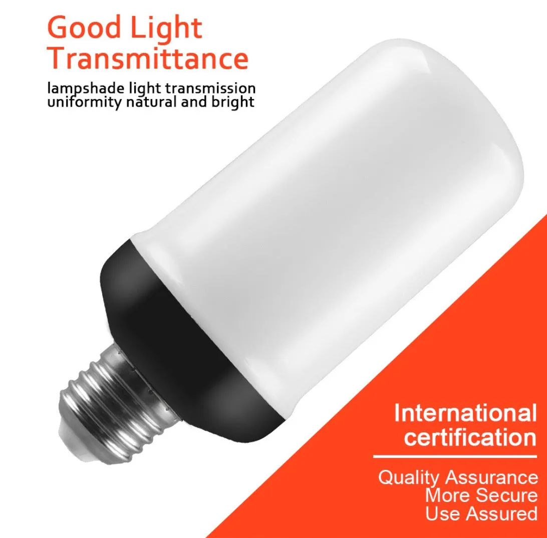 Homlly LED 4Mode Fire Flame Light Bulb