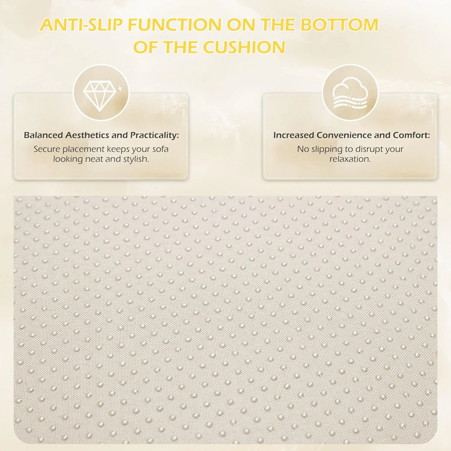 HOMREST Outdoor Replacement Cushions for Patio Furniture,Water-Repellent Sofa Cushion for 6-Seat Rattan Wicker Sectional Patio Conversation Sets,14-Piece Cushions Set for Outdoor Couch（Beige）