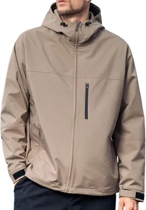 Hooded Assault Suit Men'S Outdoor Solid Color Jacket Windproof And Waterproof Mountaineering Workwear Jacket