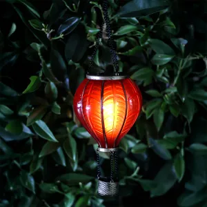 Hot Air Balloon Solar Garden Lantern Decoration 20 White LED - 46cm by Bright Garden