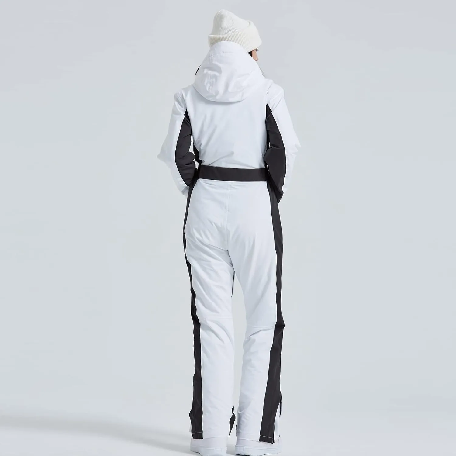 HOTIAN Women One Piece Ski Suits Slim Fit Overalls Jumpsuits Waterproof Winter Outdoor Snowboard Snow Suits