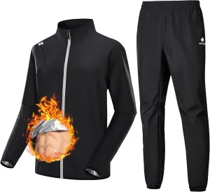 HOTSUIT Sauna Suit for Men Boxing Sweat Suit Non Rip Workout Gym Exercise Sauna Jacket Pant Weight Loss