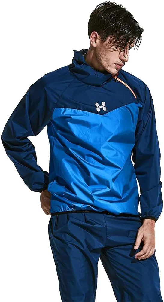 HOTSUIT Sauna Suit for Men Sweat Sauna Jacket Pant Gym Workout Sweat Suits