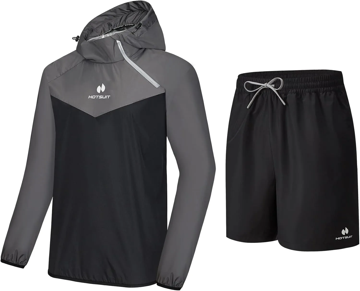 HOTSUIT Sauna Suit for Men Sweat Sauna Jacket Pant Gym Workout Sweat Suits