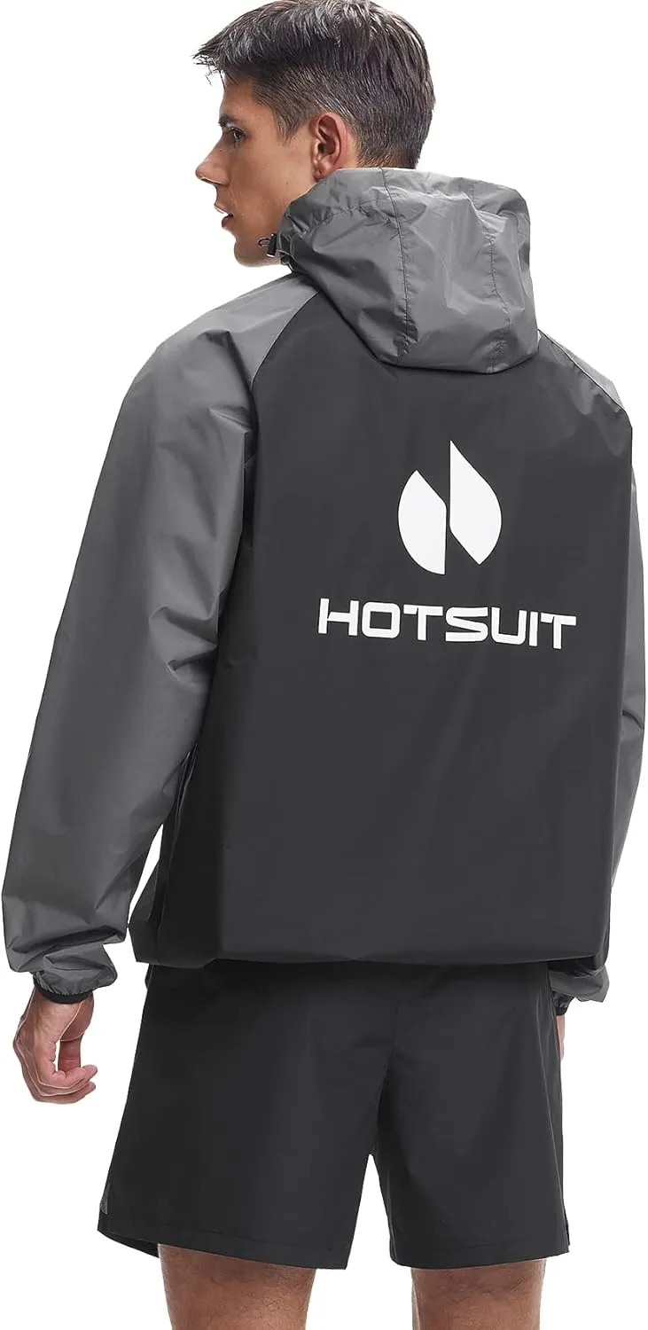 HOTSUIT Sauna Suit for Men Sweat Sauna Jacket Pant Gym Workout Sweat Suits