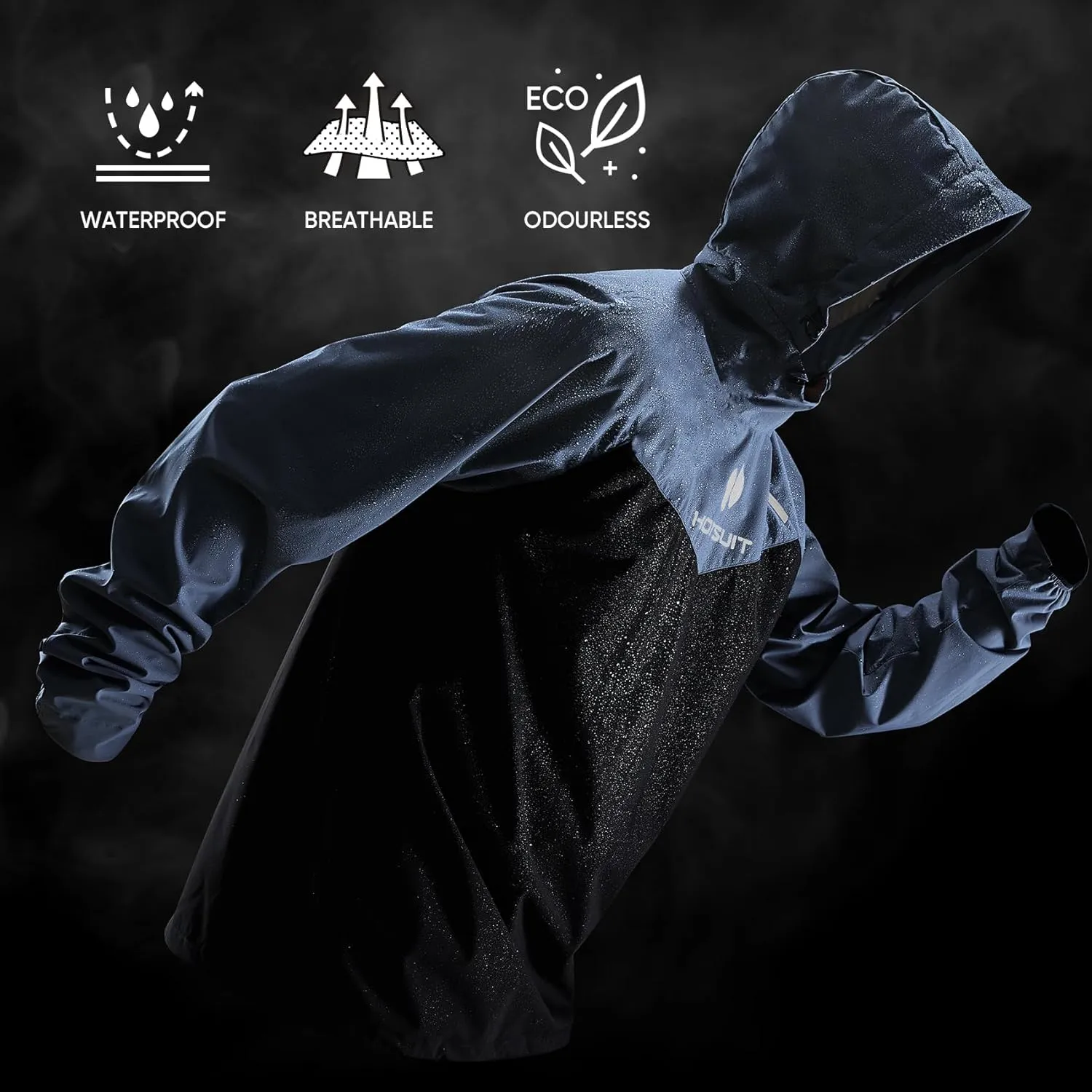 HOTSUIT Sauna Suit for Men Sweat Sauna Jacket Pant Gym Workout Sweat Suits