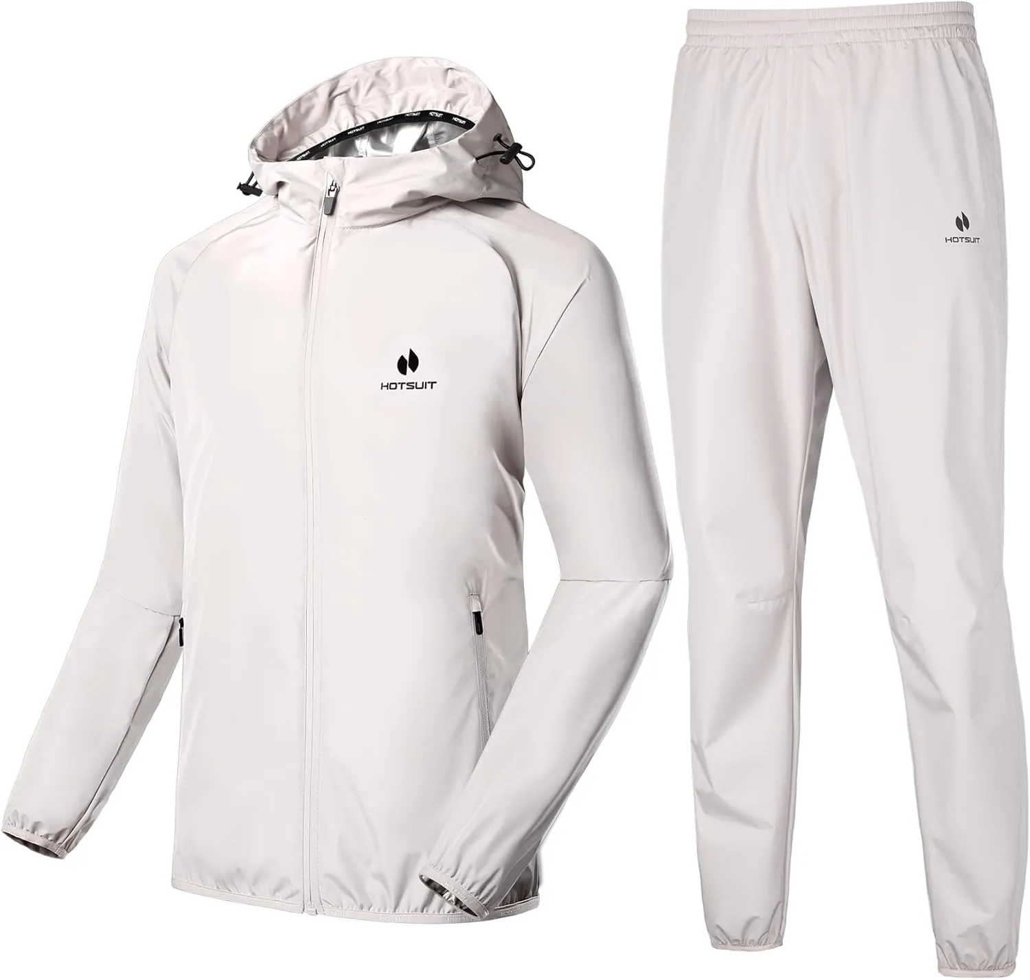 HOTSUIT Sauna Suit for Women Weight Loss Machine Washable Sweat Sauna Jacket Pants Anti Rip Sweat Suit for Gym Workout