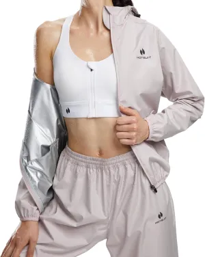 HOTSUIT Sauna Suit for Women Weight Loss Machine Washable Sweat Sauna Jacket Pants Anti Rip Sweat Suit for Gym Workout