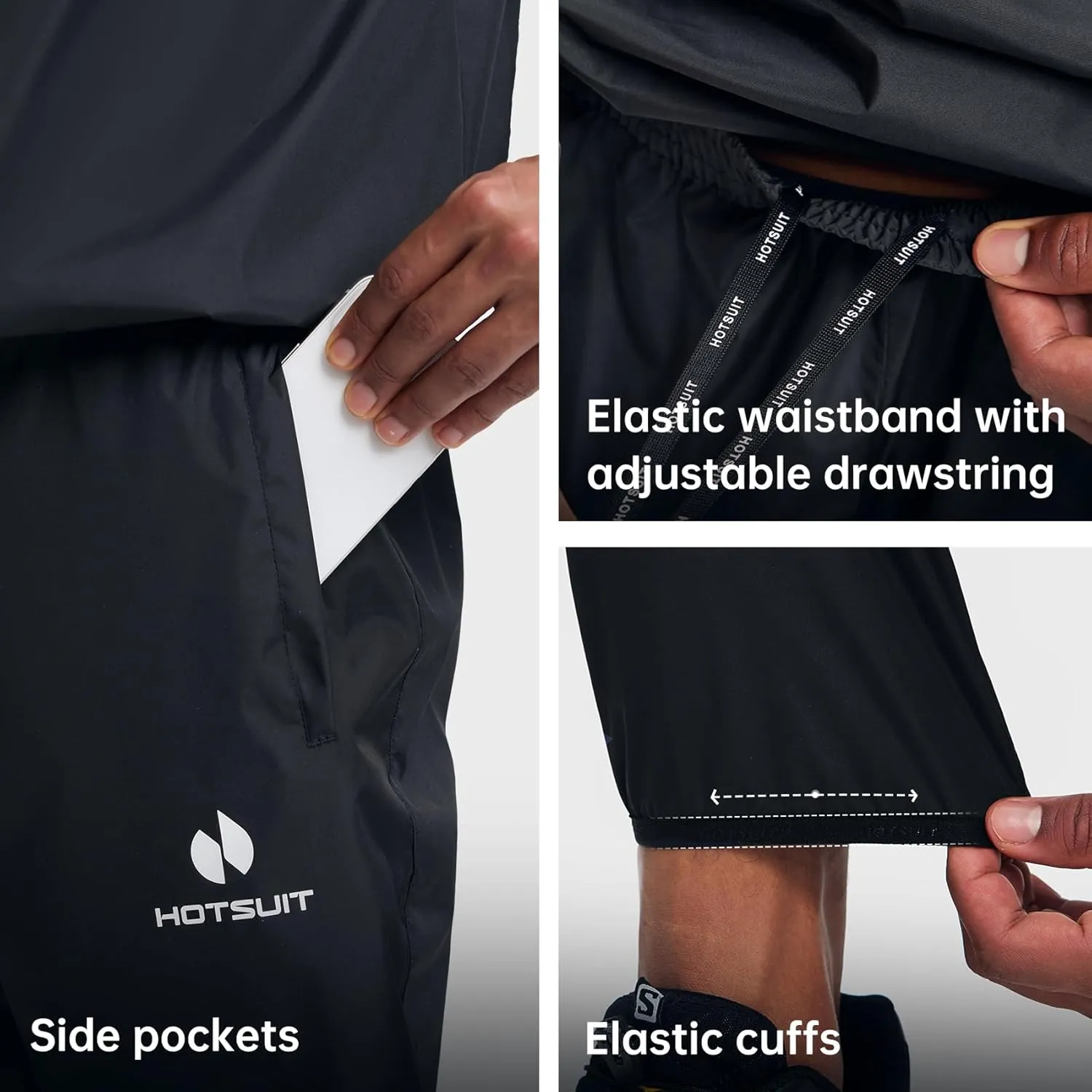 HOTSUIT Sauna Suit Men Non Rip Boxing Sweat Suits Exercise Workout Jacket