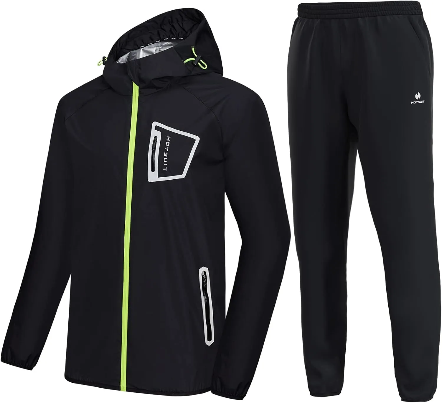 HOTSUIT Sauna Suit Men Non Rip Boxing Sweat Suits Exercise Workout Jacket